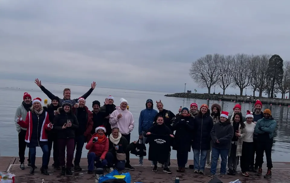 Baignade de Noël, Ouchy · Lausanne