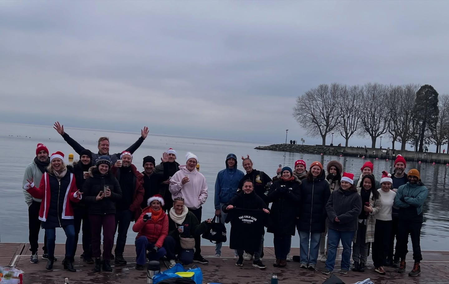 Baignade de Noël, Ouchy · Lausanne