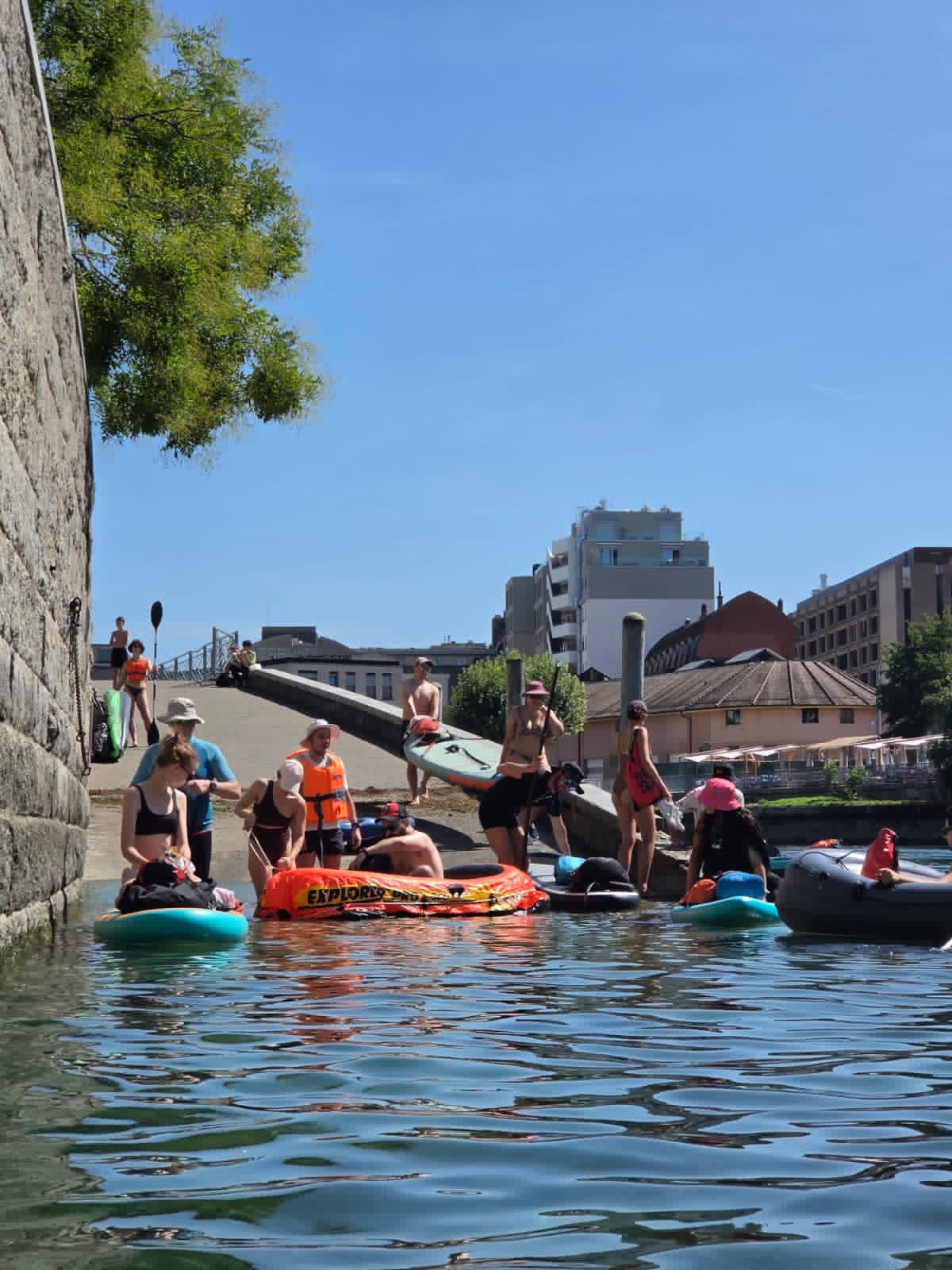 Descente du Rhône, Genève